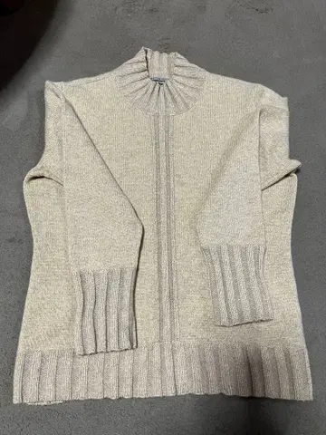 캐시미어 VICE VERSA 베이지 하이넥 스웨터 38