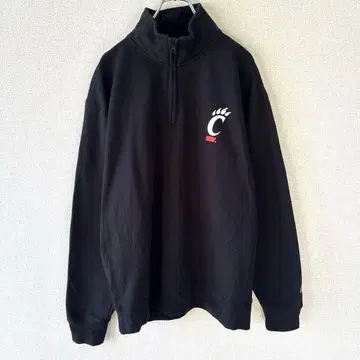 Champion 칼리지 로고 신시내티 대학 하프 지퍼 스트릿 L