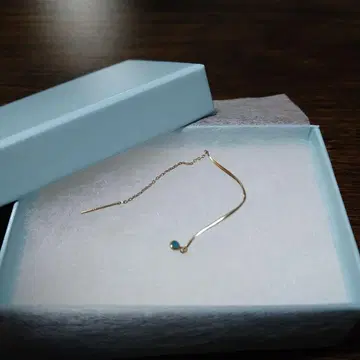 10K 골드 귀걸이 터콰이즈