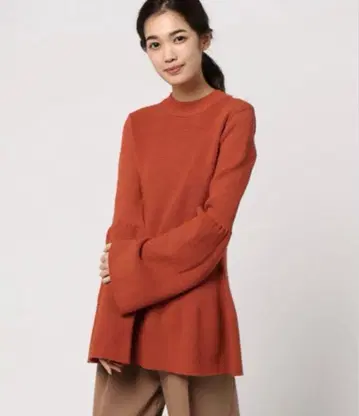 레어/새상품급/ELIN /벨 슬리브 니트 스웨터/00