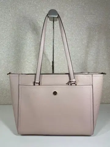 마이클 코스 옅은 핑크 토트백 프론트 포켓 부착