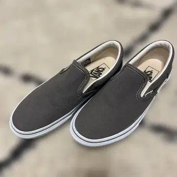 Vans 다크 그레이 슬립온 23.5cm