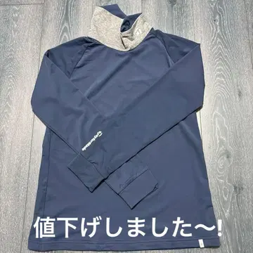 TaylorMade 여성용 L 네이비 하이넥 셔츠