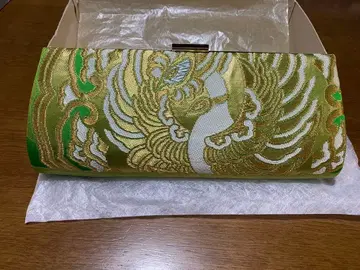 니시진 비단 봉황 자수 일본 의류용 백