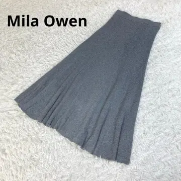 새상품급 미라 오웬 니트 이지 플레어 스커트 롱 스커트 1