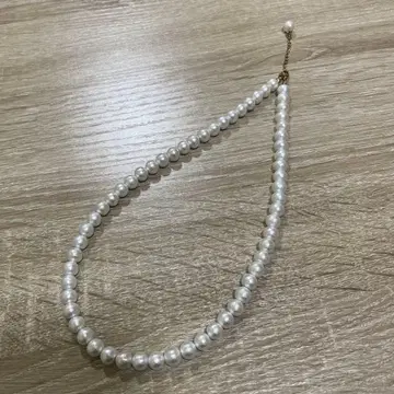 Tiny gem room 코튼 펄 목걸이 8mm 알레르기 대응