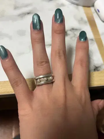 실버 반지 9호 펄 크리스마스 선물