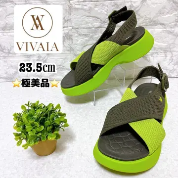 컨디션 최상 VIVAIA 스포츠 샌들 백 스트랩 그린 녹색