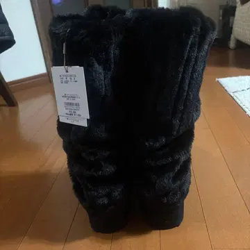 페이크 어그 부츠 블랙