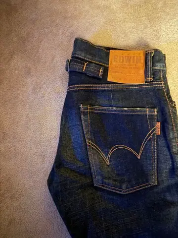 EDWIN 데님 네이비 컬러