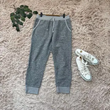 6753 빵세 스웨트 팬츠 [38] 멜란지 그레이 / 조거 팬츠 / 크롭