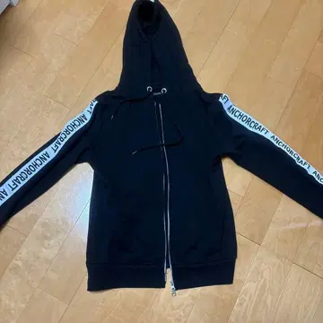 앵커크래프트 풀 집업 후드티 블랙