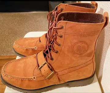 [ 새상품급 ] Polo 가죽 부츠 브라운