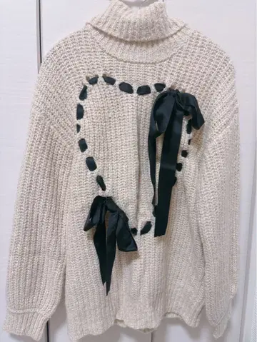 merry jenny 하트 리본 니트