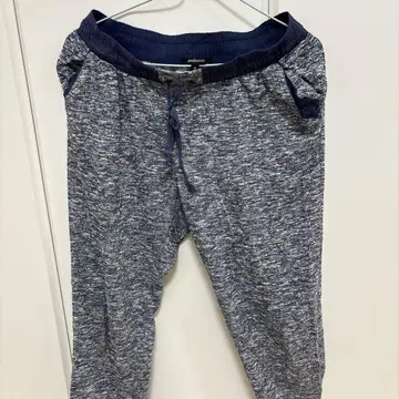 캐주얼 팬츠 M 네이비 그레이 요가 팬츠 스포츠 [ M ]