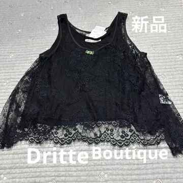 새상품 나노 유니버스 Dritte Boutique 레이스 슬리브리스 상의