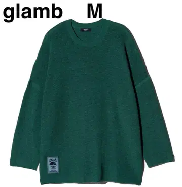 glamb 러버 태그 니트 M 그린