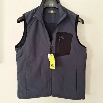 LOGOS Park 네이비 베스트 안쪽 플리스 사용 포켓 3개 발수 가공