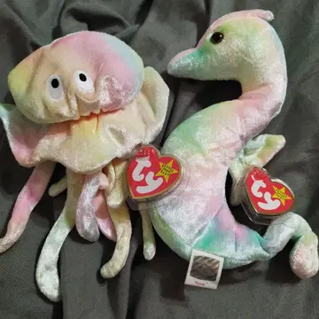 TY 비니 베이비스/ 해파리와 해마/ 바다 생물