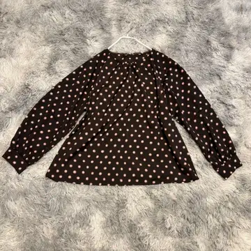 JUDY 사이즈 40 (L) 물방울 패턴 긴팔 블라우스