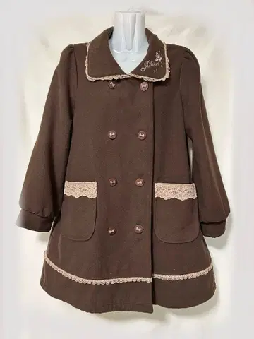 axes femme 레이스 A라인 코트 자수