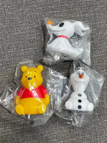 디즈니 라이트 마스코트 곰돌이 푸 올라프 제로 3체 세트