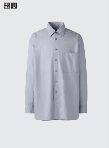 유니클로 롱 오버 사이즈 셔츠