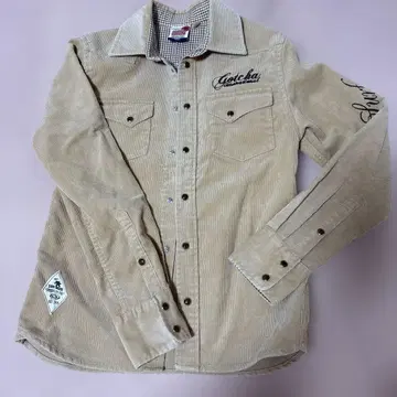 Gotcha 코듀로이 셔츠 S 베이지