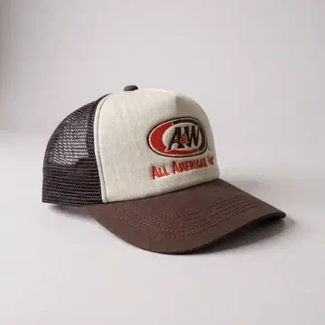 [ 미사용 새상품 ] A&W 메쉬 캡 브라운