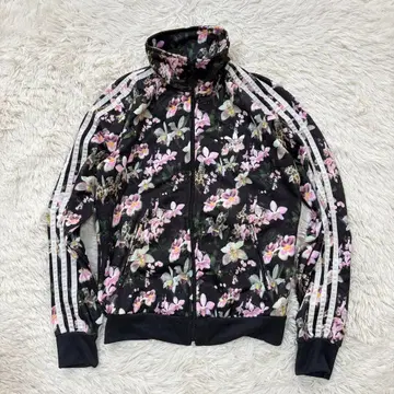 adidas 꽃무늬 트랙 자켓 S 블랙 오리지널스