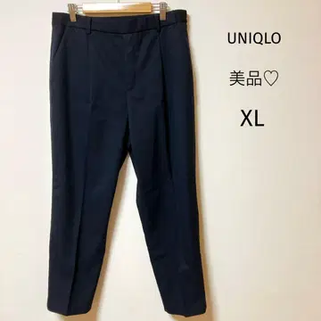 새상품급 UNIQLO 유니클로 턱 팬츠 슬랙스 출퇴근 네이비 XL