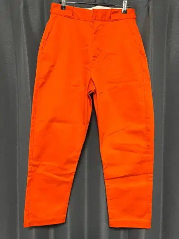 오렌지 워크 팬츠 하이웨스트