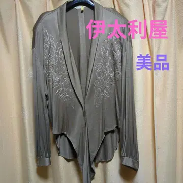 이타리야 [ 새상품급 ] 그레이지 자수 긴팔 가디건