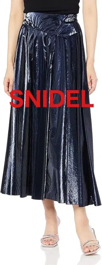 [SNIDEL] 여성용 메탈릭 볼륨 스커트 1