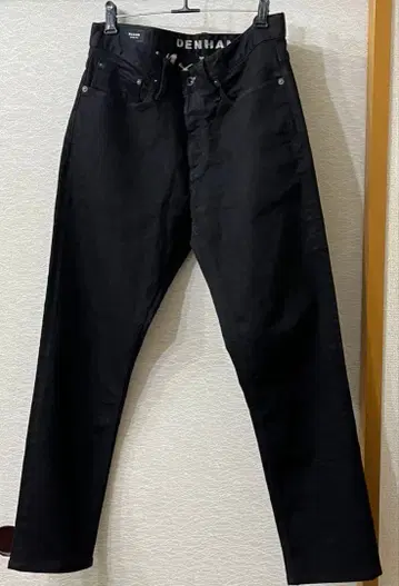새상품급 DENHAM 덴함 블랙 데님 슬림 핏 W32