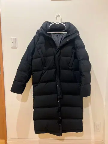 MAYSOME 블랙 롱 다운 자켓