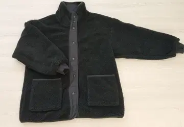 리버서블 블랙 플리스 자켓