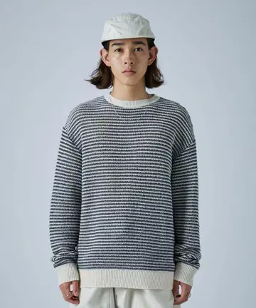 A +TOKYO 중공 드라이 메쉬 보더 스웨터 니트 남성용 2