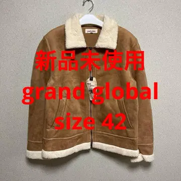 [ 미사용 새상품 ] grand global 페이크 무스탕 코트