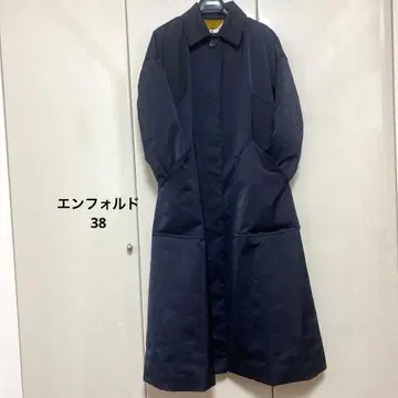 엔폴드 네이비 롱 코트