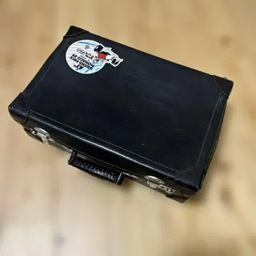 빈티지 골판지 트렁크 미니 블랙