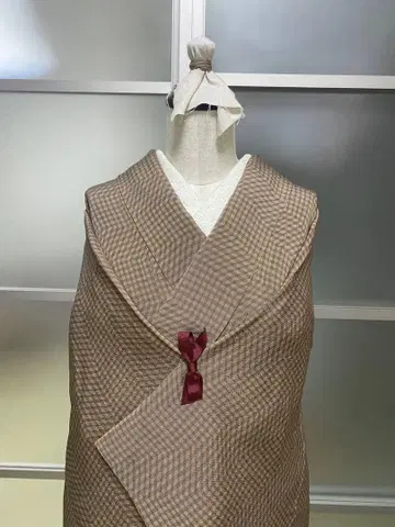 코몬 순수 실크 이중 기모노 크레이프 원단