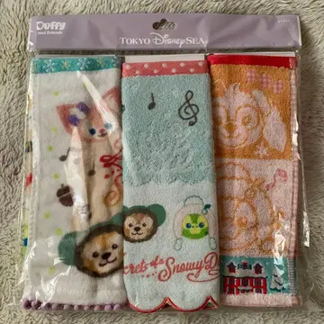 새상품 더피&프렌즈 시크릿 오브 스노우위 데이 미니 타월 3개