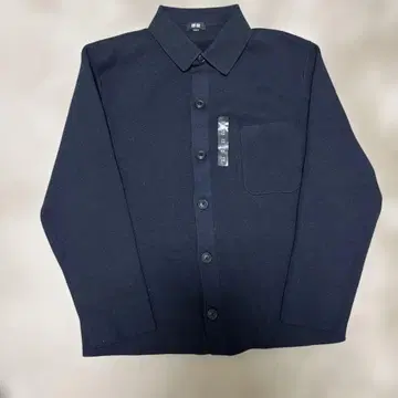 UNIQLO 밀라노 리브 셔츠 가디건 M 네이비