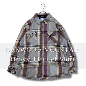 좋은 배색 OAKWOOD MOUNTAIN 헤비 플란넬 셔츠 XL 체크
