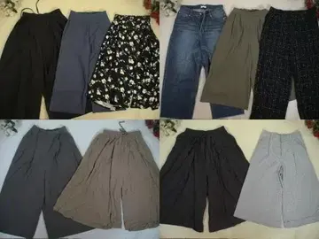 24-5561 여성용 의류 묶음 판매 20벌 가우초 와이드 팬츠