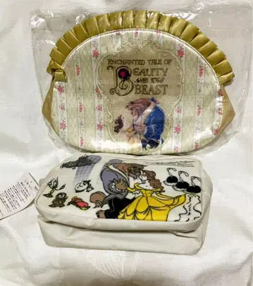 디즈니 리조트 미녀와 야수 수베니어 런치 케이스 파우치