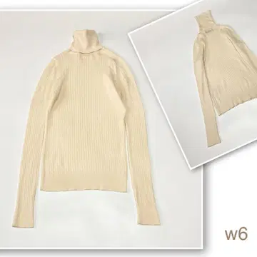 ( w6 ) 드로어 터틀넥 니트 캐시미어 실크 사이즈 1