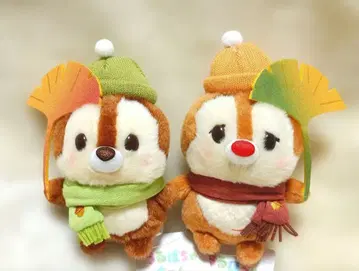 칩과 데일 우루포챠짱 봉제 인형 2체 세트 Autumn