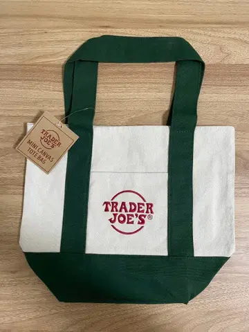 [택 포함 새상품] TRADER JOE'S 미니 토트백 그린